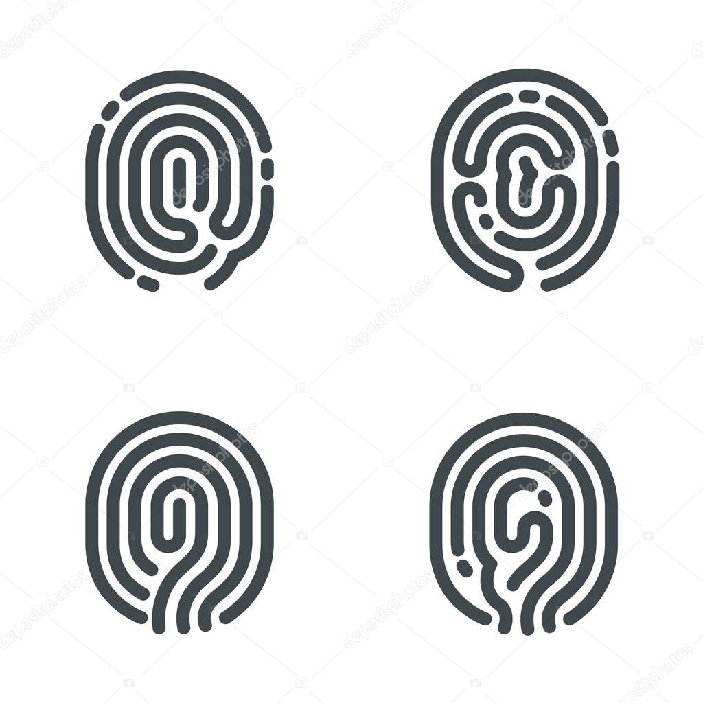 Fingerprint Icons.