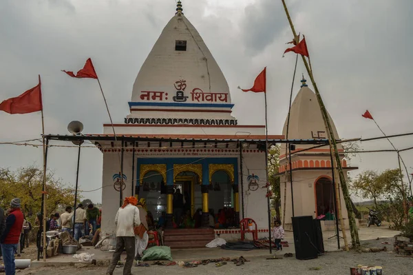 Tempio Lord Shiva Bhad Villaggio Madhya Pradesh India — Foto Stock