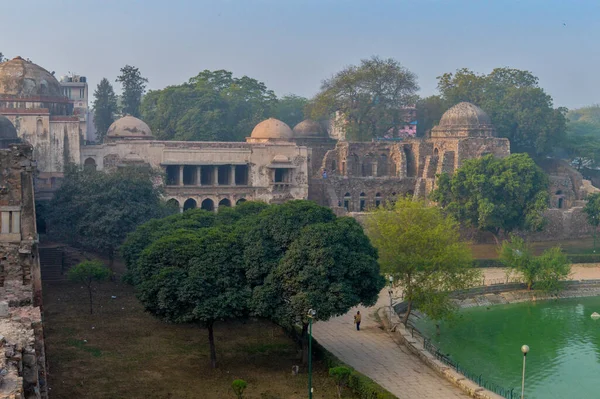 Een Betoverend Uitzicht Hauz Khas Meer Tuin Van Hauz Khas — Stockfoto