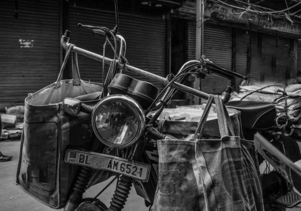 Bike Stock Stand Street Chandni Chowk — Stock Photo, Image