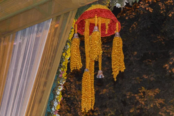 Beautiful Hanger Decoration Indian Wedding — Stock Photo, Image