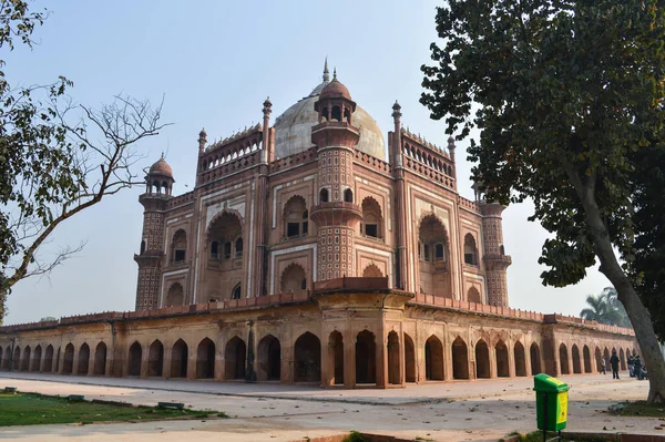 Una Vista Fascinante Safdarjung Tumba Memorial Cubo Basura Desde Lado — Foto de Stock