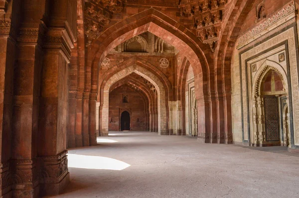 Une Vue Fascinante Architecture Tombe Principale Ancien Fort Intérieur — Photo