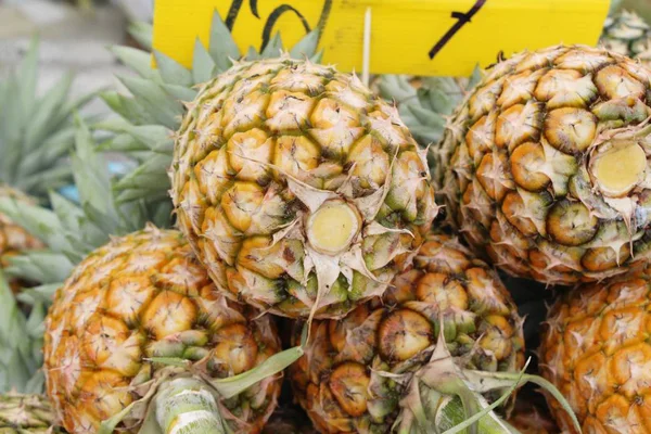Fresh Pineapple Delicious Street Food — Stock Photo, Image