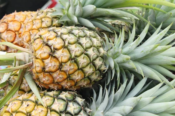 Fresh Pineapple Delicious Street Food — Stock Photo, Image
