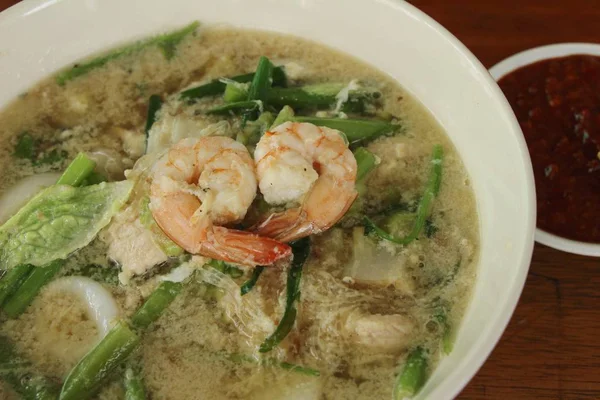 Sukiyaki Mariscos Con Verduras Mezcla Delicioso —  Fotos de Stock