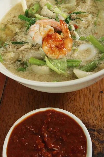 Sukiyaki Fruits Mer Avec Mélange Légumes Est Délicieux — Photo