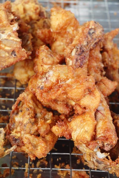 Gebratenes Huhn Ist Köstlich Streetfood — Stockfoto