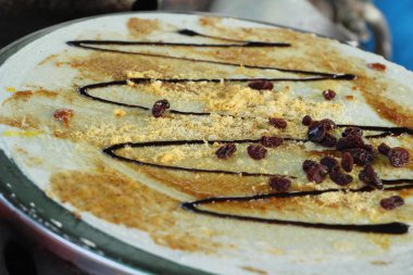 Gevrek gözleme sokak gıda lezzetli yapma