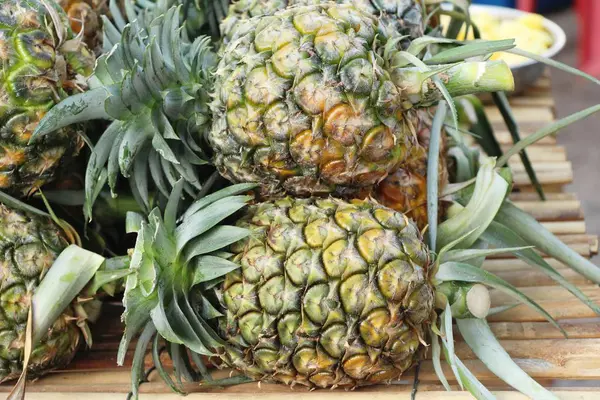 Fresh Pineapple Delicious Street Food — Stock Photo, Image