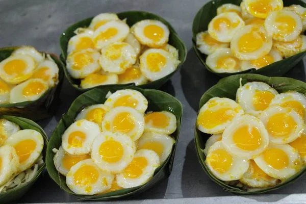 Quail Eggs Delicious Street Food — Stock Photo, Image