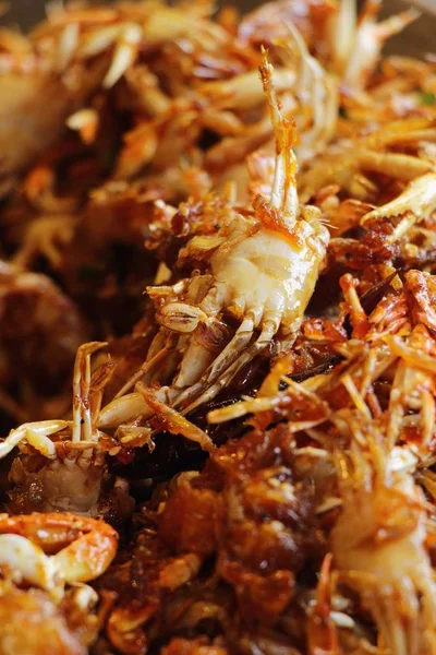 Sweet Crab Pan Street Food — Stock Photo, Image