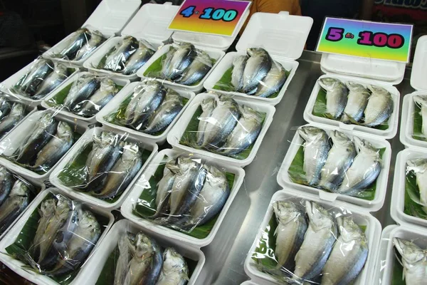 Риба Пару Смачна Вуличній Їжі — стокове фото
