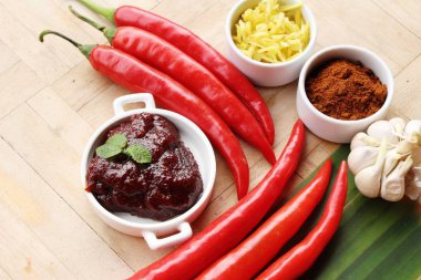 Kore kırmızı biber Yapıştır gochujang yemek pişirmek için