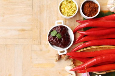 Kore kırmızı biber Yapıştır gochujang yemek pişirmek için