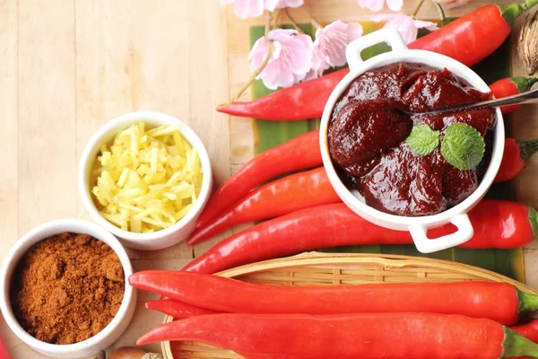 Korean Red Pepper Paste Gochujang Cooking — Stock Photo, Image