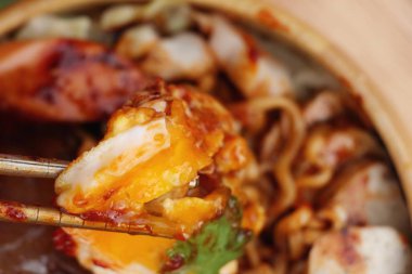 Ramyeon, Kore anlık noodle gochujang lezzetli ile