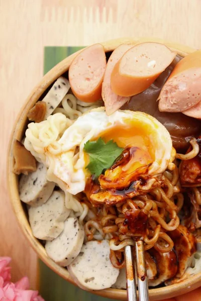 Ramyeon Korean Instant Noodle Gochujang Delicious — Stock Photo, Image
