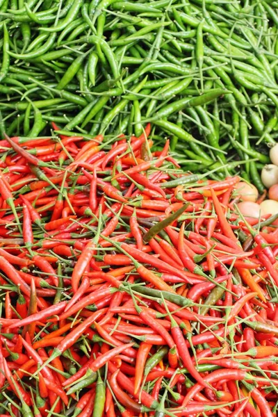 Chile Fresco Para Cocinar Comida Callejera — Foto de Stock