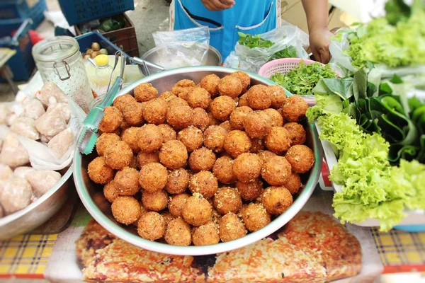 Reiskörner Geschreddert Mit Kokosnuss Thai Dessert — Stockfoto