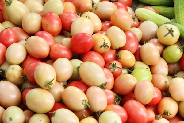 Świeże Pomidory Gotowania Ulicy Żywności — Zdjęcie stockowe