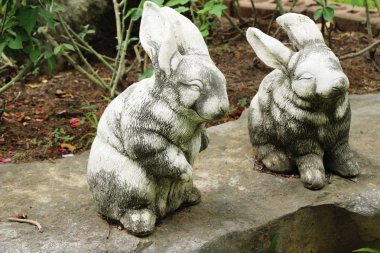 Tavşan dekoratif heykel Bahçe güzelliktir