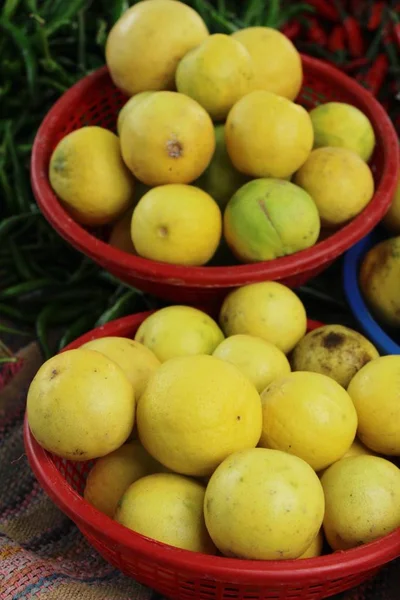 Limón Fresco Para Cocinar Calle — Foto de Stock