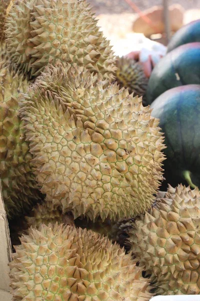 Durian Fruit Delicious Street Food — Stock Photo, Image