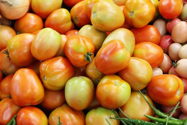 Tomates Frescos Para Cozinhar Comida Rua — Fotografia de Stock