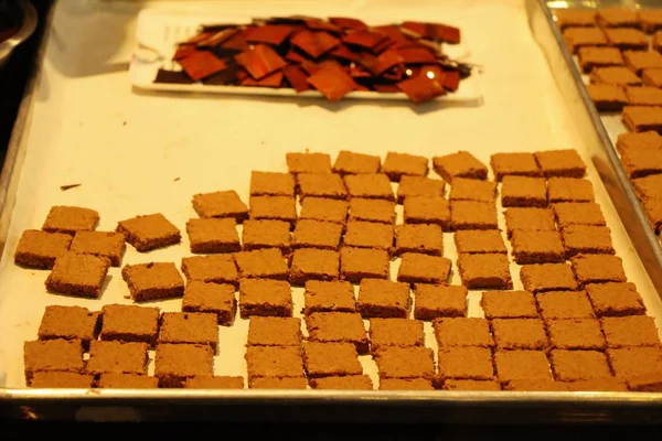 Výroba Čokolády Sladké Vynikající — Stock fotografie