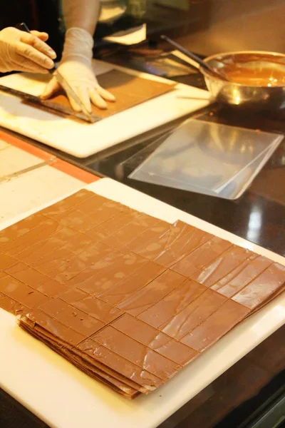 Hacer Chocolate Dulce Delicioso — Foto de Stock