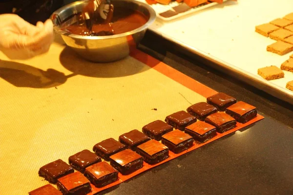 Yapmak Için Çikolata Tatlı Lezzetli — Stok fotoğraf