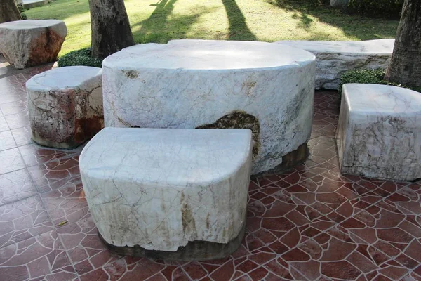 Set Chairs Vintage Style Garden — Stock Photo, Image
