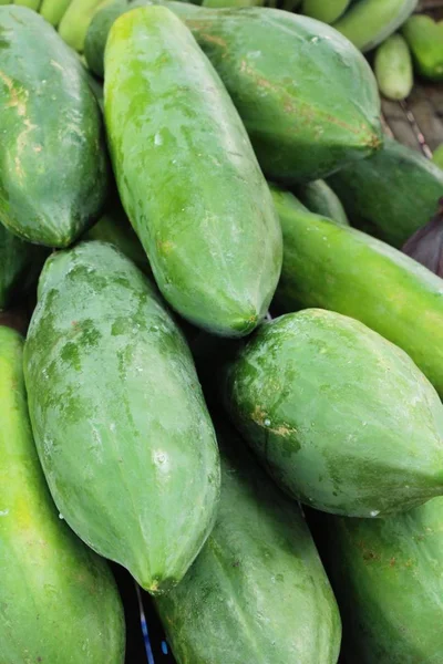 Frische Papaya Ist Köstlich Auf Dem Markt — Stockfoto