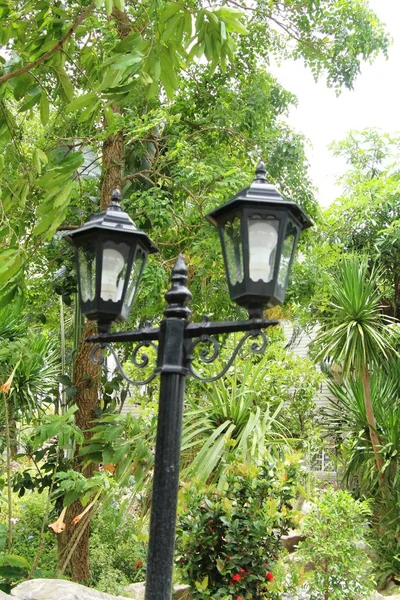 Lampa Trädgården Vintage Stil — Stockfoto