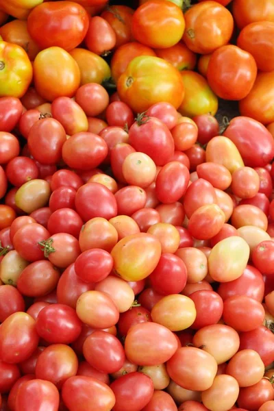 Świeże Pomidory Gotowania Ulicy Żywności — Zdjęcie stockowe