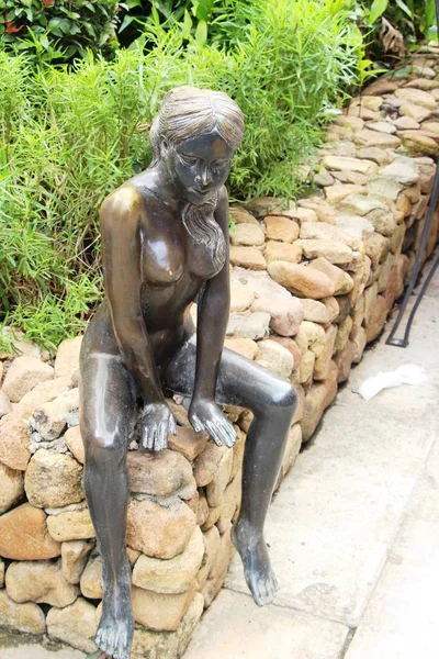 Dekorative Statue Ist Schönheit Garten — Stockfoto