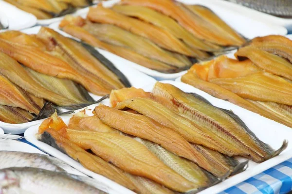 Gedroogde Vis Voor Het Koken Straat Eten — Stockfoto