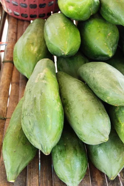 Rijpe Papaya Heerlijk Markt — Stockfoto