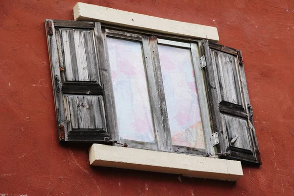 Window Brick Wall Vintage Style — Stock Photo, Image