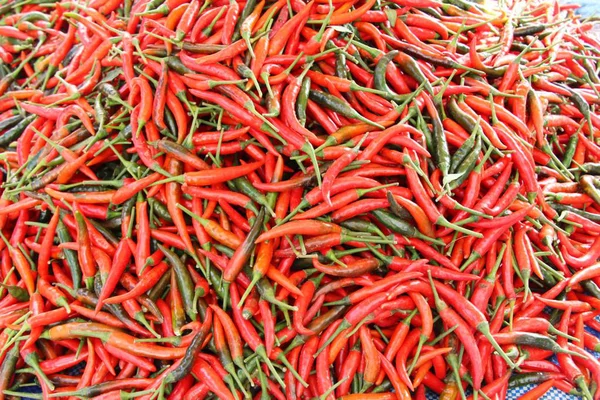 Frisches Chilli Zum Kochen Beim Streetfood — Stockfoto