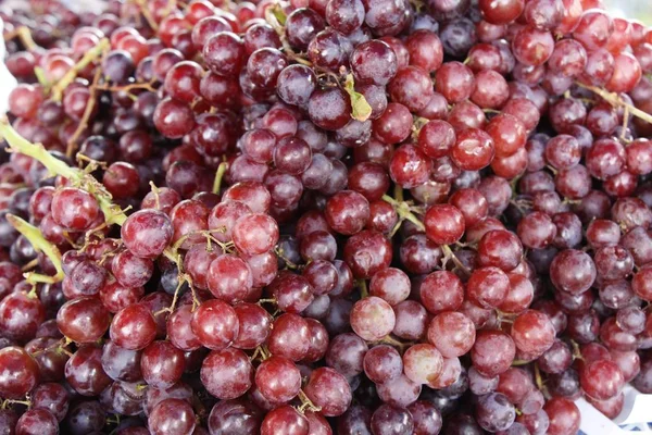 Uvas Frutas Frescas Deliciosas Comida Rua — Fotografia de Stock