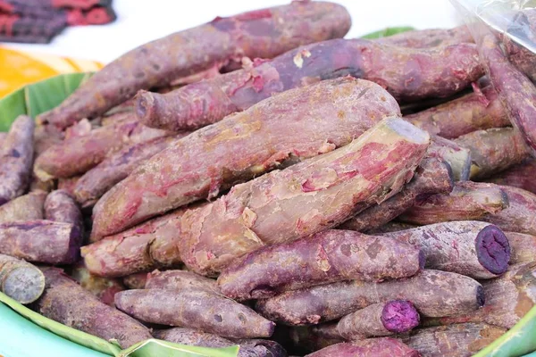 Zoete Aardappelen Heerlijk Straat Eten — Stockfoto