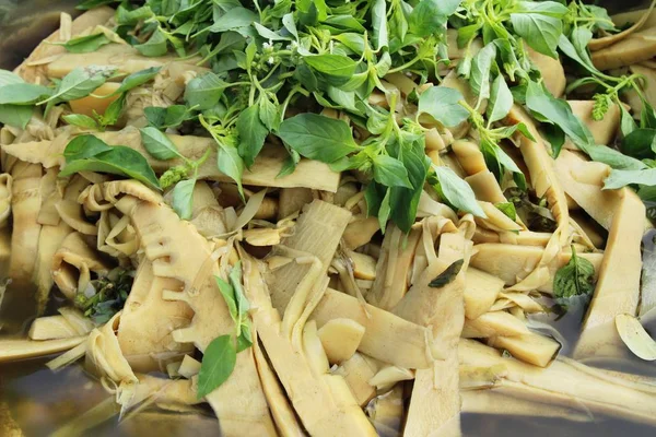 Słodki Bambus Strzelają Wrzenia Rynku — Zdjęcie stockowe