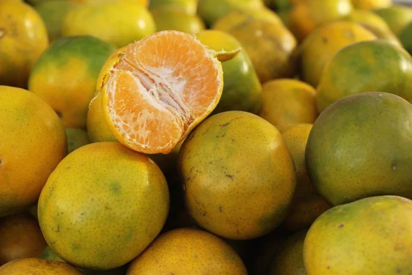 Oranje Vrucht Heerlijk Straat Eten — Stockfoto