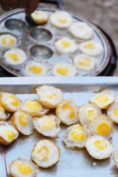 Quail Eggs Delicious Street Food — Stock Photo, Image