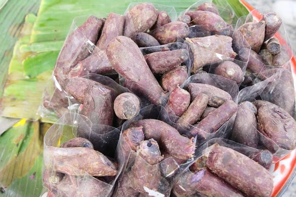 Süßkartoffeln Schmecken Beim Streetfood — Stockfoto