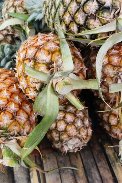 Fresh Pineapple Delicious Street Food — Stock Photo, Image