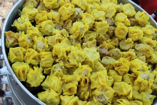 Chinesisch Gedämpfte Knödel Köstlich Beim Streetfood — Stockfoto