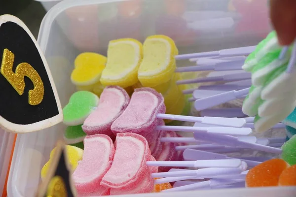 Marshmallow Bonbóny Vynikající Rychlé Občerstvení — Stock fotografie